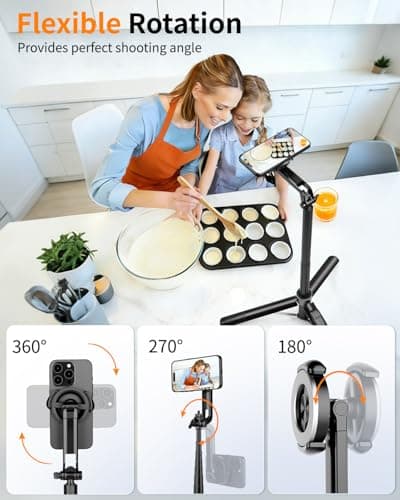 Victiv Magnetic Tripod for iPhone, 70" Tall Phone Tripod Stand for Filming — view 5