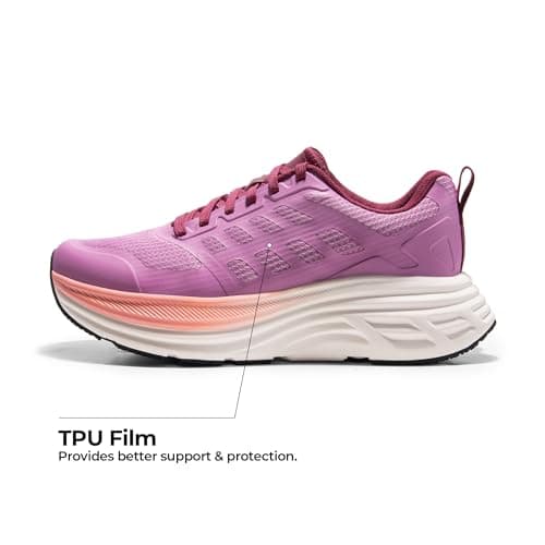 NORTIV 8 Women's Walking Shoes Running Tennis Sneakers,Purple,6 — view 6
