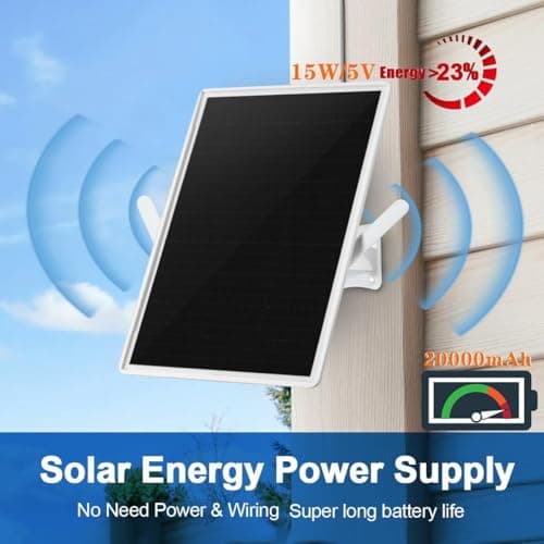 Outdoor Dual Band WiFi Signal Extender/Amplifier, Suitable for 2.4GHz routers, WiFi repeaters, 300Mbps, Coverage Radius up to 490 feet/150m, 15W/5V Solar Panel, IP65 Waterproof, 20000mAh Battery — view 4