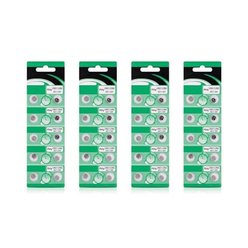 Pack of 10/20 AG1 LR621 Batteries Long Lasting AG1 Alkaline Button Cell for Low Power Devices Like Toy and Remotes High Capacity Coin Cell — view 3
