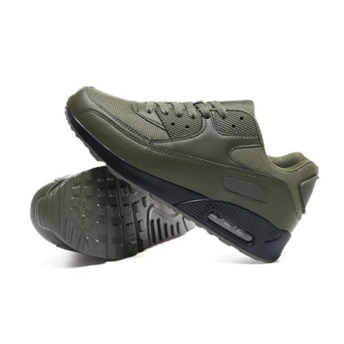 Padgene Men Women Running Shoes Sports Trainers Breathable Lightweight Sneakers Air Cushion Low Top Footwear Waking Fitness Lace up Shoes for Walking Gym Jogging Fitness Athletic Casual — view 5