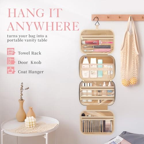 HOTOR Hanging Travel Toiletry Bag Women Essentials,Makeup Wash Bag — view 4