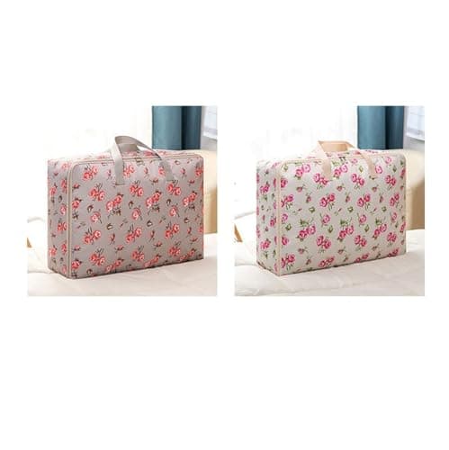 Multifunctional Travel Camping Storage Bag Thickened Luggage Moving Foldable Suitcase(Brown,58 * 38 * 22cm) — view 2