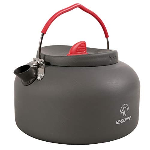 REDCAMP 1.4L Small Camping Kettle,Compact Lightweight Tea Kettle