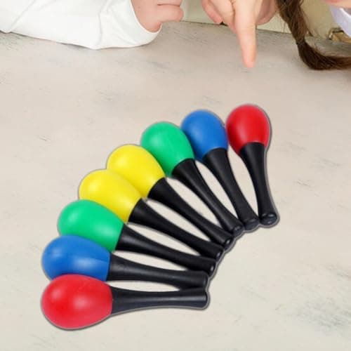Rattle Shaker Percussion 8 Pack Maracas Lightweight Travel — view 4