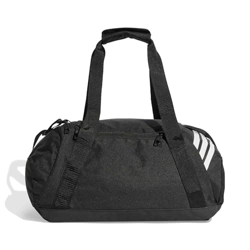 adidas Unisex Tiro Duffle Bag Small Duffel Bag, Black/White, One Size — view 2