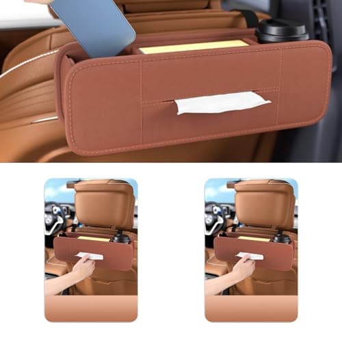 Vehicle Headrest Storage Large Capacity Seatback Tissue Case — view 5