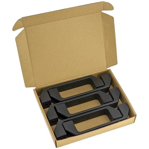 DDHOMIN 6 Pcs Nylon Luggage Pull Handles – Black Rectangular Plastic Handle for Toolbox and Case (150mm) — view 3