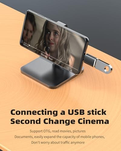 USB C OTG Adapter Type C Male to USB-A Female Adaptor (6Pack)for iPhone 16 15 for iPad Macbook Pro Compatible for Samsung Galaxy S23 Charging Cable Port Converter for Apple Mac Auto Car Plug Connector — view 2