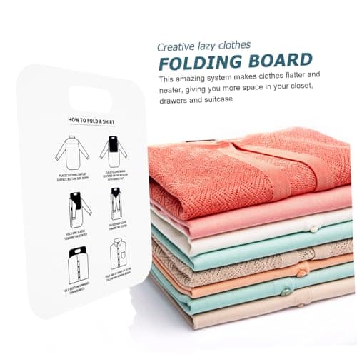 Baluue 2pcs Folding Board for Shirt Packing Garment Support Board Convenient Clothes Folder for Travel Laundry — view 6