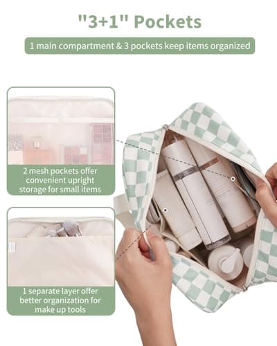 Narwey Large Toiletry Bags for Women,Travel Wash Bag Women for Toiletries — view 2