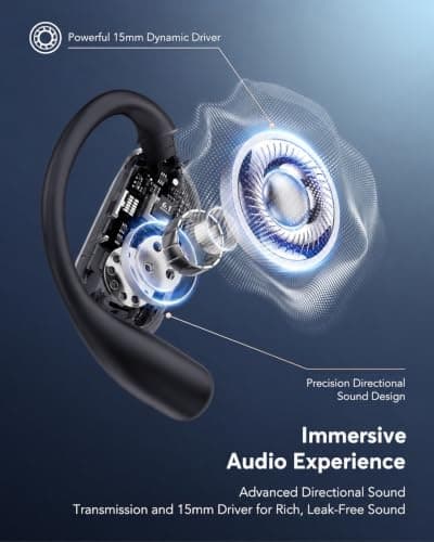 AI Translator Open‑Ear Headphones, Real‑Time 198‑Language Translation — view 2