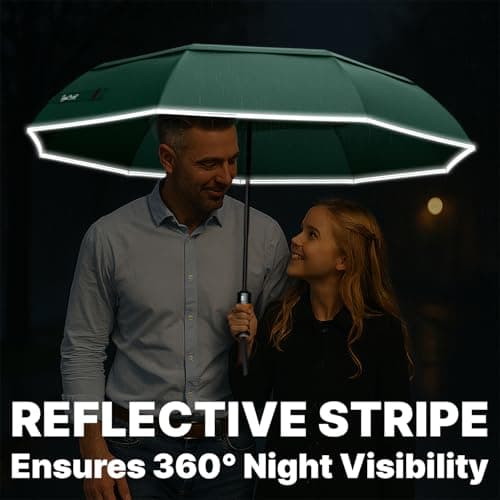 Royal Walk Folding Travel Compact Umbrella Windproof Strong for Men & Women — view 6