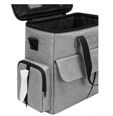 Pet Travel Bag Set 38cm Waterproof with Bowls(Black + 2 Bowls) — view 4