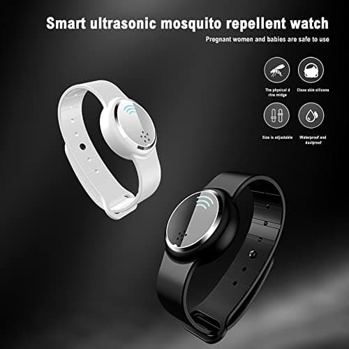 Ultrasonic Mosquito Repellent Bracelet, Electronic Mosquito Repellent Wristband Band, Waterproof USB Rechargeable Anti Mosquito Repeller Wristband Travel Insect Repellent Bracelets for Kids Adults — view 6