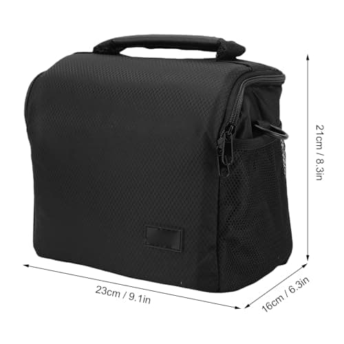 Denash DSLR Camera Case, Large Capacity Water Proof Polyester Portable Camera Bag with Detachable Shoulder Strap, for Camera Lens Accessories (Large Size 1.69 X 9.06in) — view 6