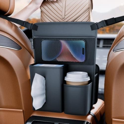 Hanging Car Organizer Leather 32x22cm Multi-Pocket — view 5