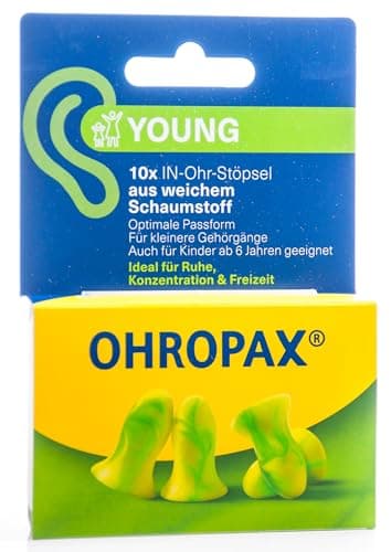 Ohropax Mini Soft Ear Plugs 10 per package (2 Packs (10 Pairs))