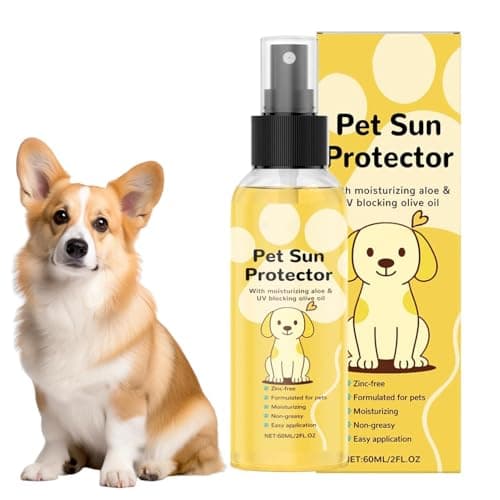Pet Sun Protector, Dog Sunscreen Spray SPF 30, Pets Moisturizing Sunblock, Hydrating, Non-Greasy Formula, with V Itamin E and Olive Oil, No Zinc Oxide Safe for All Dogs and Cats