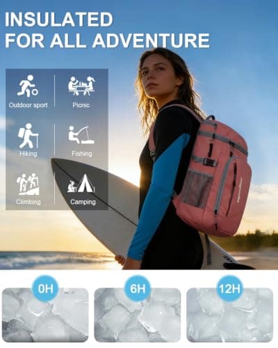 Capolo Cooler Backpack Insulated Leak Proof for Women Men Soft Cooler Bag — view 2
