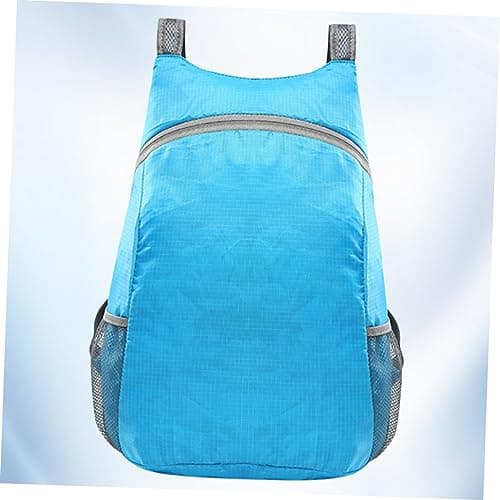 GOOHOCHY Waterproof Foldable Travel Backpack Blue Polyester Zipper — view 5