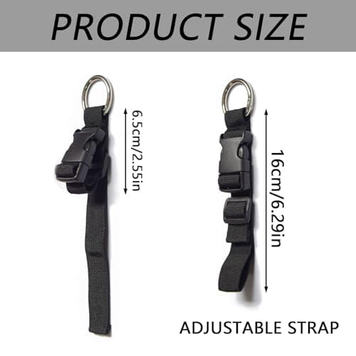 Bag Luggage Strap Jacket Holder Adjustable Luggage Strap Hook Loop Heavy Duty Carry Clip Strap with Loop for Keeping Backpacks Handbags — view 2