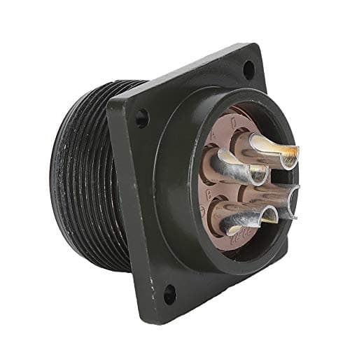 Aviation Socket 4 Pin, Industrial Grade Alloy Equipment Plug, 2.2KW 5.5KW Power Military Standard Connector for Motors and Hardware Tools, High Temperature with Wear Proo — view 3