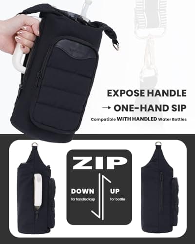 sportsnew Water Bottle Bag,Fits up to 1.2L/40oz Bottles with Phone Pocket — view 4