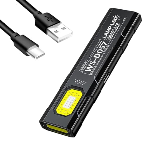 Small Flat Torch, Rechargeable Mini LED Torch 550LM Multi Mode EDC Torch