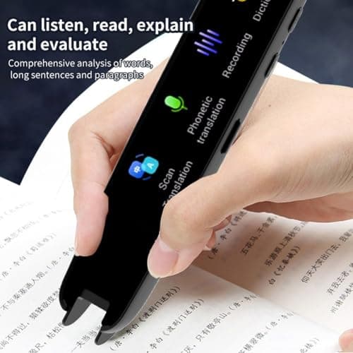 Honseadek Offline Translation Pen with Intelligent Scanning and Point Reading, 123 Languages Translator for Students and Teachers, Portable ABS Device(pink) — view 4