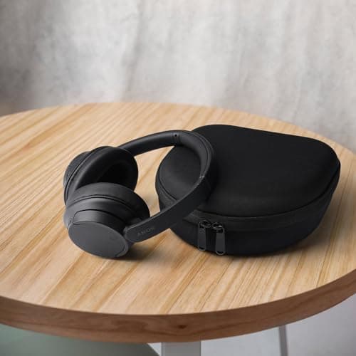YINKE Case for Sony WH-CH720N / Sony WH-CH 710N / WH-CH 700N Noise Headphone, Travel Protective Cover Storage Bag (Black) — view 6
