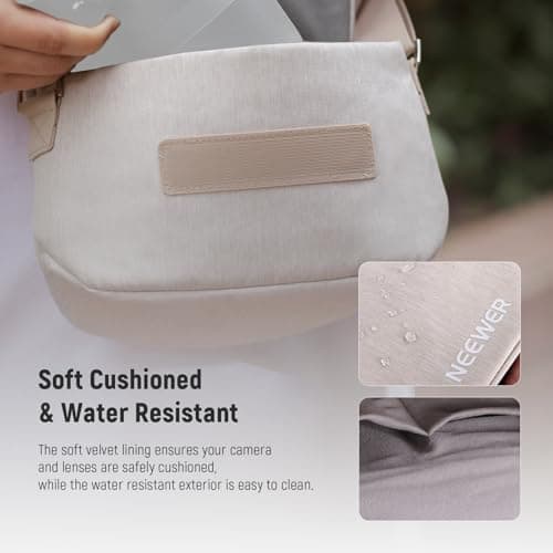 Neewer Camera Shoulder Bag, Waterproof Travel Camera Case, Lightweight and Compact for Photographers, Compatible with Sony Canon Nikon DSLR Lenses and Small Camera Accessories, PB25 — view 5