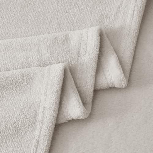 Aisbo Beige Throws Blanket for Sofas - Single Fluffy Blanket Bed Throw Fleece, Warm Soft Flannel Blanket for Couch, 130x150cm — view 4