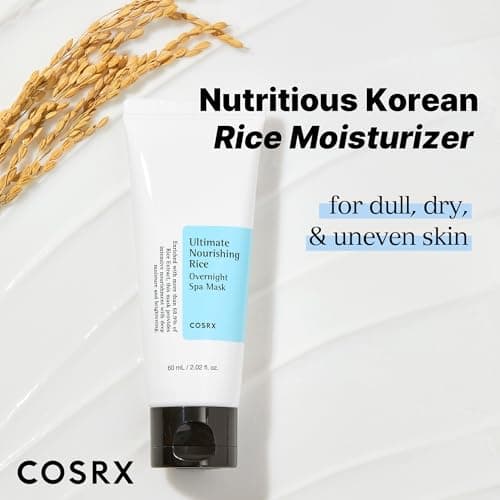 COSRX Ultimate Nourishing Rice Overnight Spa Mask, 60ml | Facial Moisturizer with Rice Extract and Niacinamide | Leave-on Face Mask | Korean Skincare — view 4