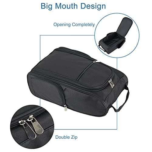 Upgrade Football Boot Bag, Premium Golf Shoe Bag with 3 Zipped Pocket — view 3