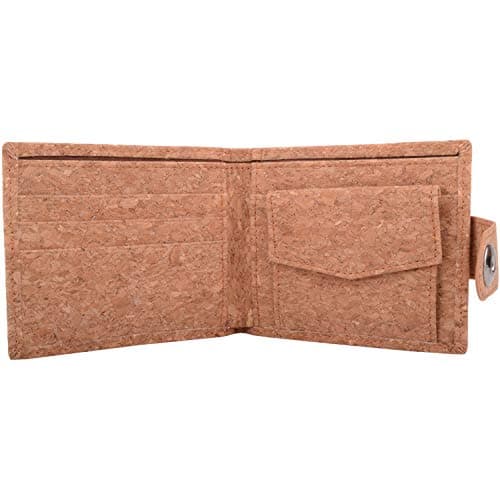 Mens Bi-Fold RFID Protected Cork Credit Card/Money/Coin Holder/Wallet - Cork — view 3