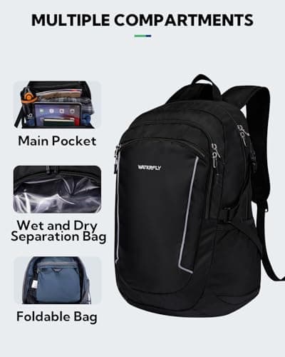 Waterfly Hiking Foldable Lightweight Backpack: 28L Packable Rucksack — view 3