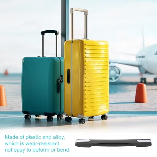 sourcing map 8.86" x 0.98" Luggage Handle, Pull Handle Grip Replacement, Spare Suitcase Replacement Handles for Bag Travelling Package, Black — view 4