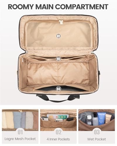 LOVEVOOK Travel Bags for Women, Large Opening Hospital Weekend Gym Bag — view 4