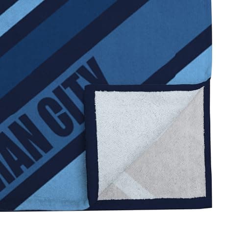 FOCO Officially Licensed Manchester City FC Dark Rayz Beach Towel — view 3