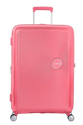 American Tourister Soundbox - Hard Shell Suitcase 77 cm Large - Trolley Suitcase with 4 Wheels, TSA Lock, Expandable & Light - 97/110 L - Pink (Sun Kissed Coral) — view 2