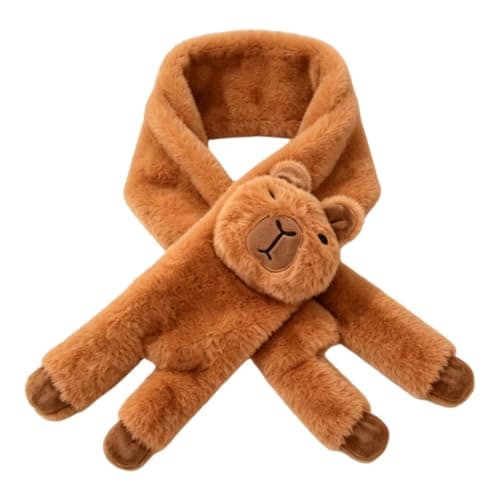 Womens Scarf - Cute Capybara Plush Winter Neck Warmer