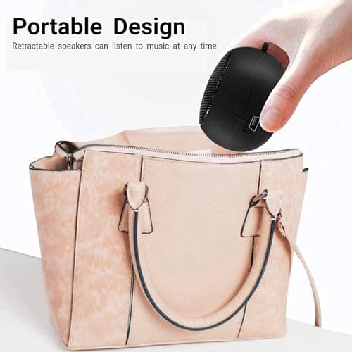Xnuiasqe 3X Mini Speaker Portable Rechargeable Travel Speaker with Aux Input Wired 3.5mm Headphone Jack — view 5