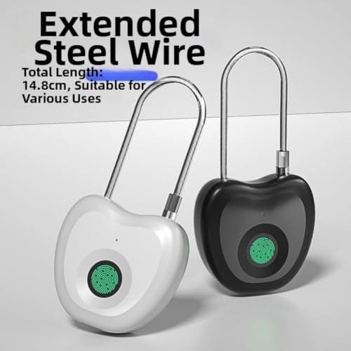 Biometric Lock for Luggage Backpacks Quick Scan(English Black) — view 3