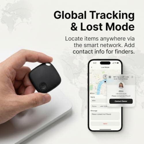 4Pcs Tracker Tags Compatible with Apple and Android — view 5