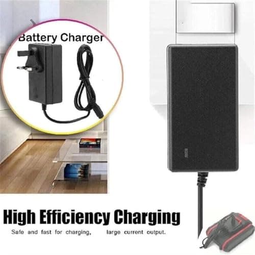 FiTspi 18V/21V 1A Universal Battery Charger with Indicator Light for Cordless Drill Battery Chainsaw, Power Adapter for Lithium Battery AC 100 240V Input With 5.5x2.5mm DC Output — view 4