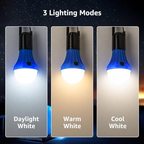 Lepro Camping Lights, Battery Powered Tent Lights (AAA Batteries Included) — view 2