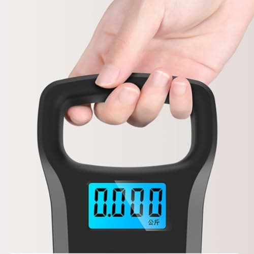 Ounfhtrttk LCD Digital Electronic 50Kg 10g Hanging Scale Pocket Scale Fishing Weights Kitchen Scale Travel Luggage Scales — view 3