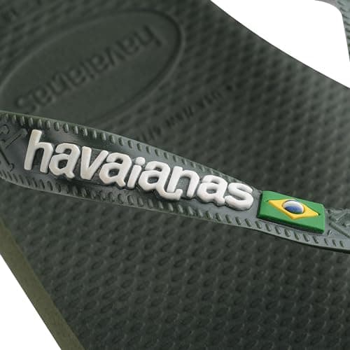 Havaianas Top Brasil Logo Unisex Adults Flip Flop, Olive Green, 5 UK — view 5