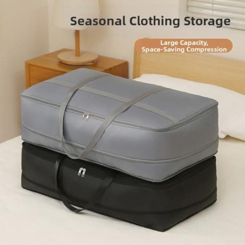 Foldable Storage Bag Large Capacity Luggage Quilt Storage Sack Clothes — view 3